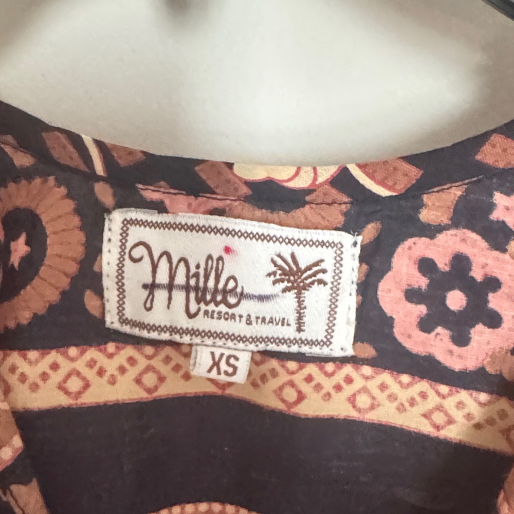 Mille x Anthropologie Elegant Floral Patterned Blouse - Picture 6 of 7